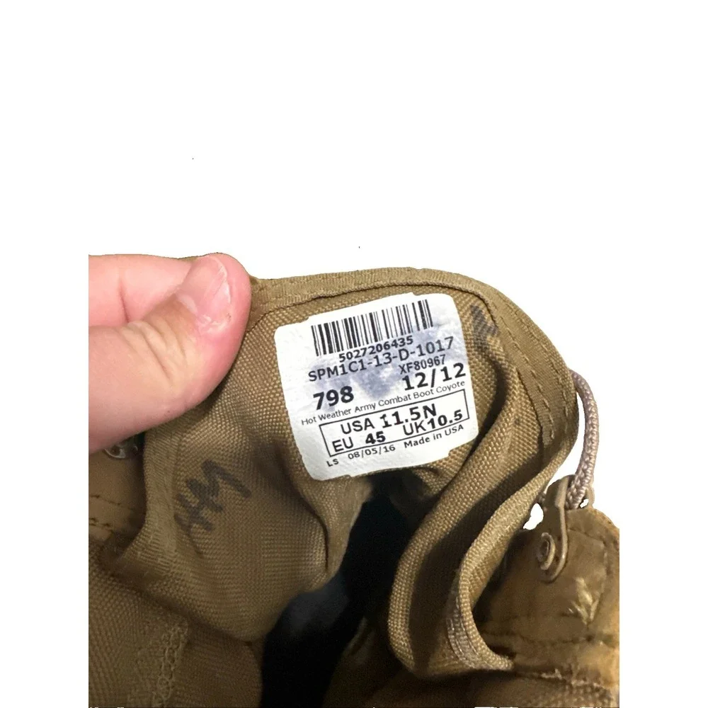 US Army Coyote Hot Weather Combat Boots Vibram McRae